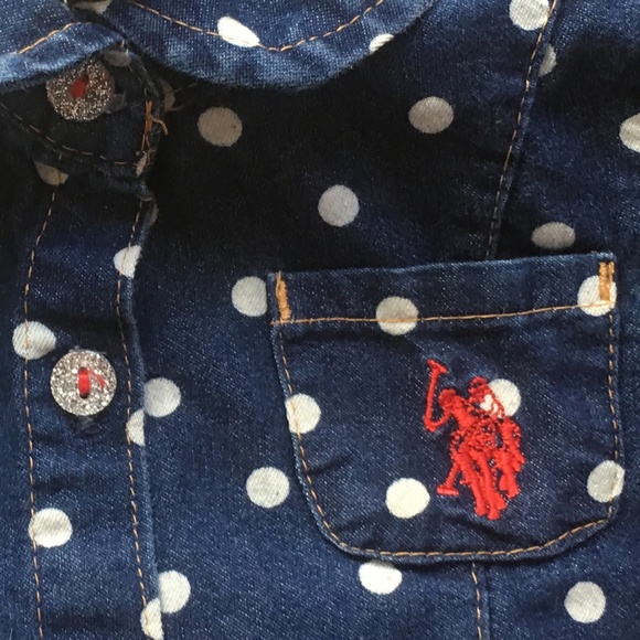 ⭐️HP ⭐️US POLO ASSN Adorable Baby Dress - Picture 4 of 5